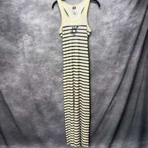 knee length dresses for ladies 1990s Jean Paul Gaultier Eye of Horus Striped Jersey Dress main image 0